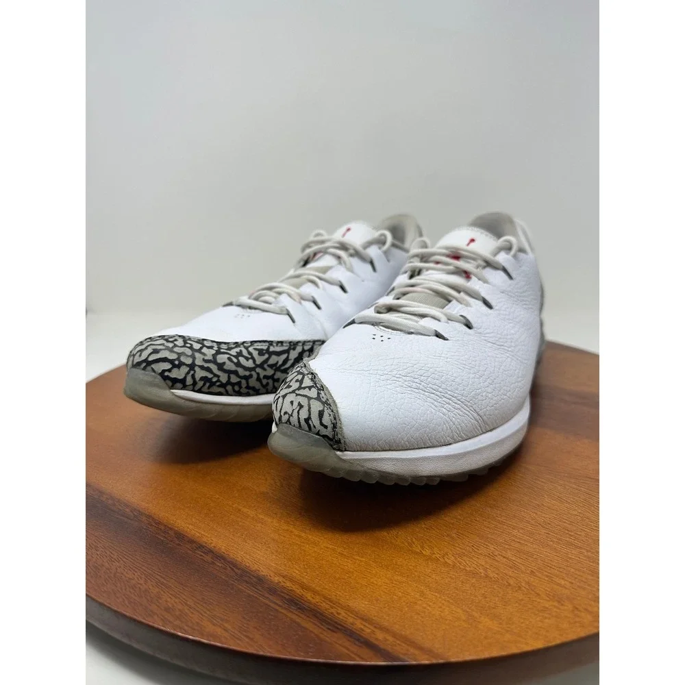 Jordan ADG Golf Shoes Size 11.5 White Cement Elephant Print AR7995-100